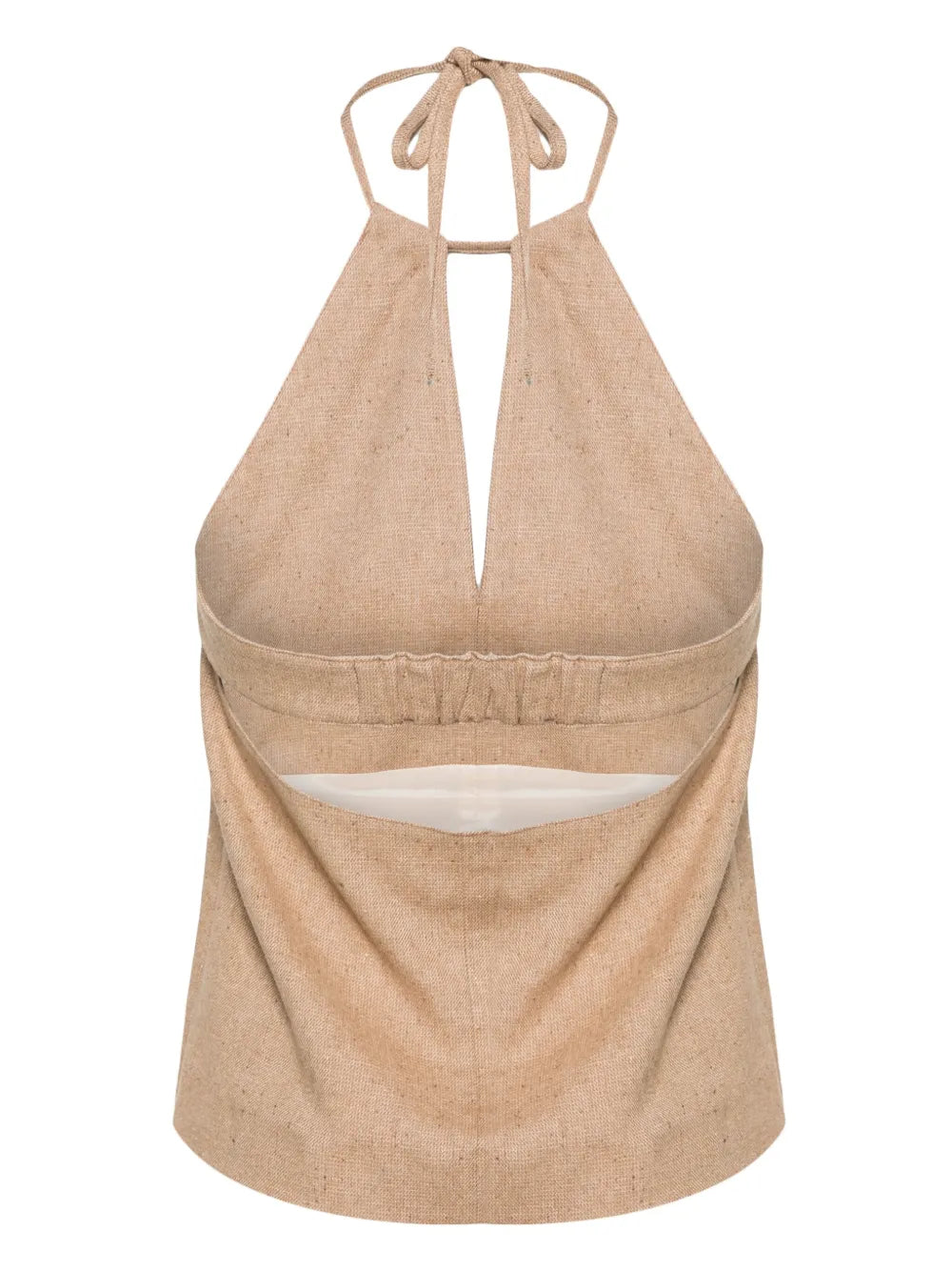 V-Neck Halterneck Top