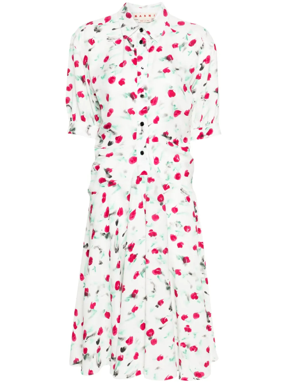 Reverie-Print Crepe Midi Dress