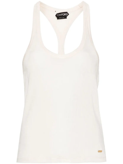 Ribbed-Knit Racerback Top