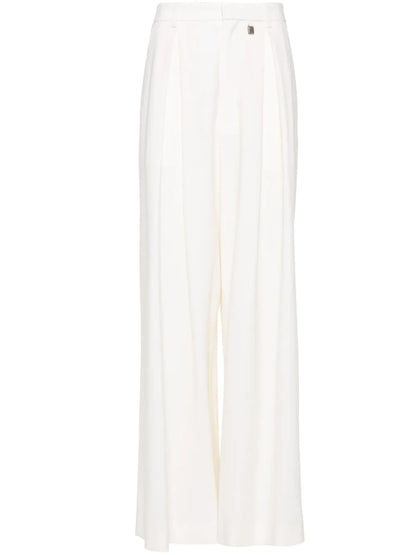 Wool Flared Trousers