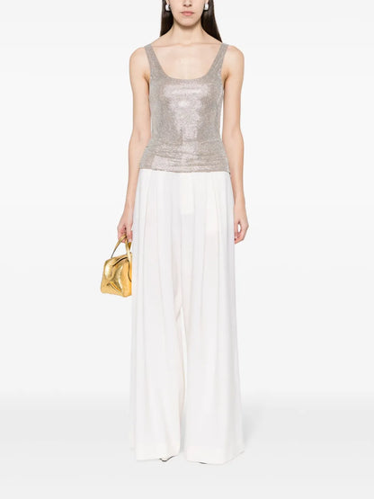 Wool Flared Trousers