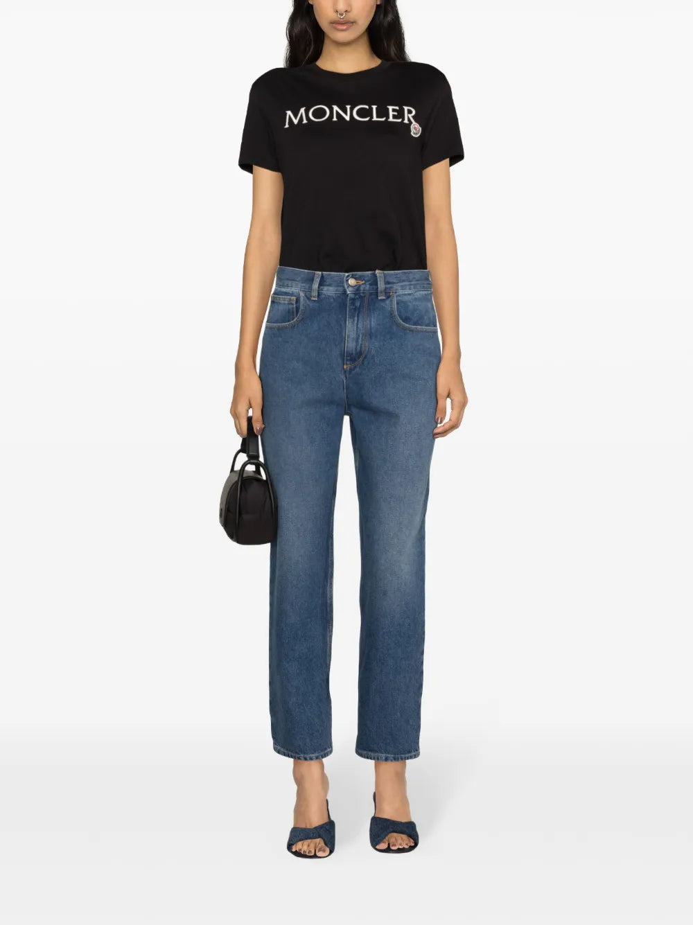 Mid-Rise Straight Jeans