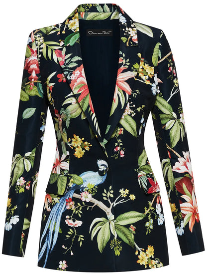 Flora & Fauna Faille Blazer