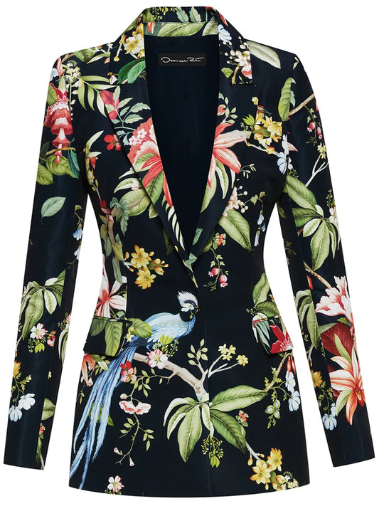 Flora & Fauna Faille Blazer