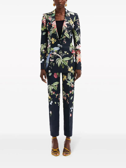 Flora & Fauna Faille Blazer