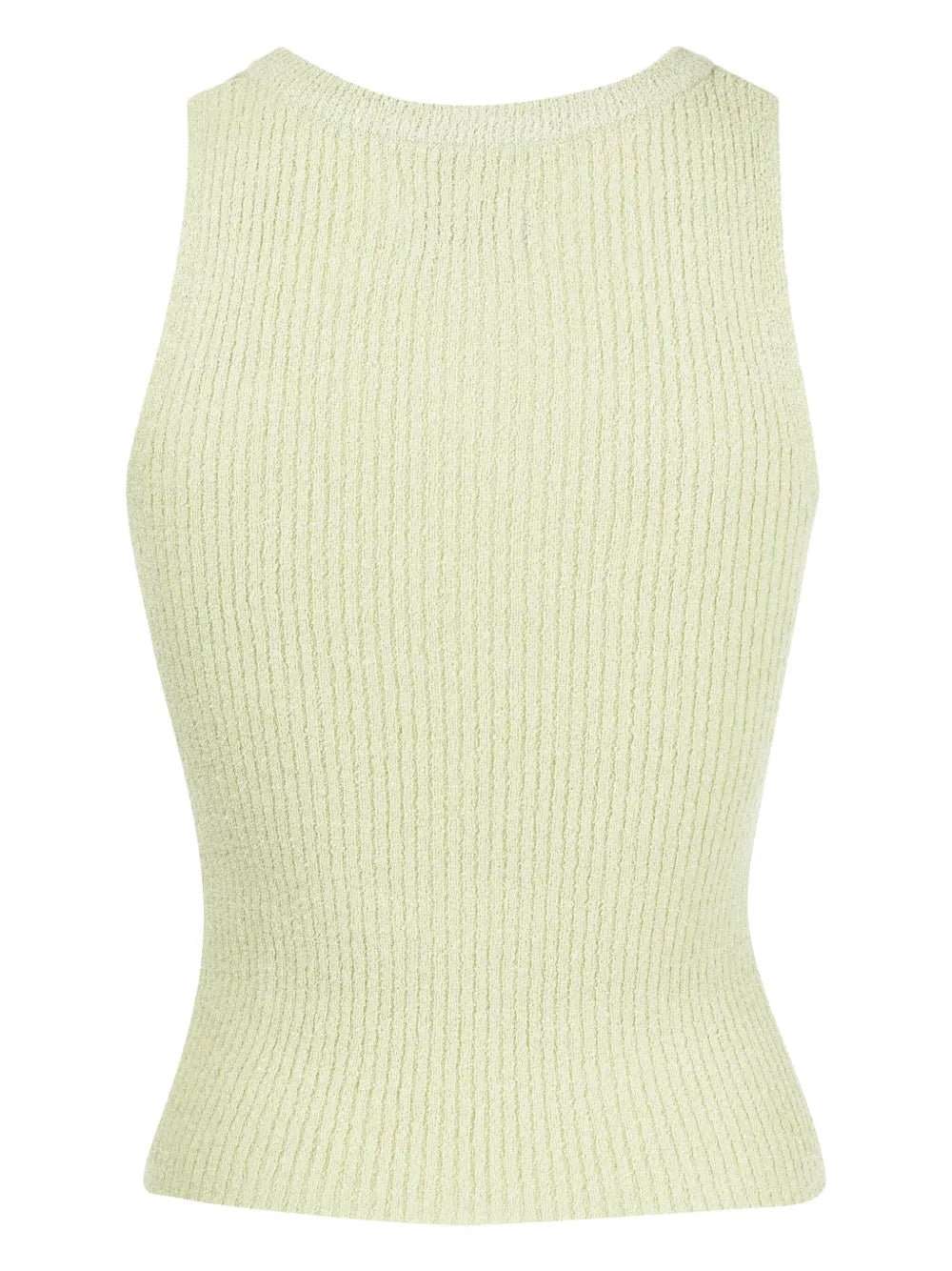 Logo-Plaque Ribbed Tank Top