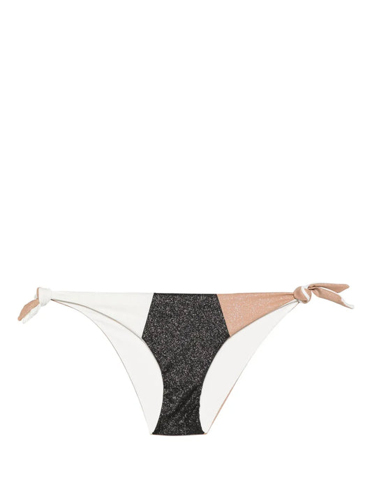 Colour-Block Thong Bikini Bottoms