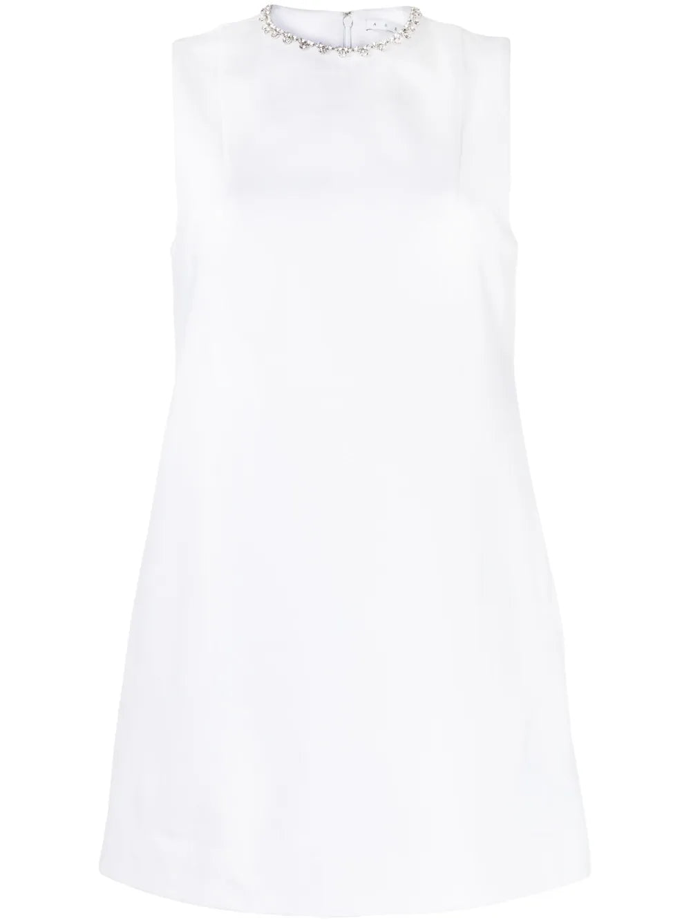 Crystal-Embellished Heart Mini Dress
