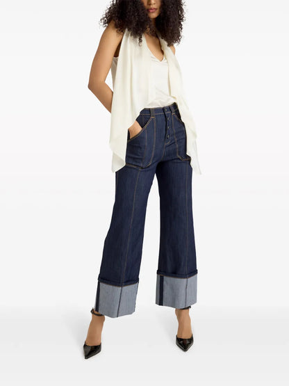 Louella V-Neck Silk Top