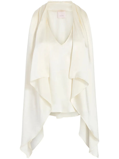 Louella V-Neck Silk Top