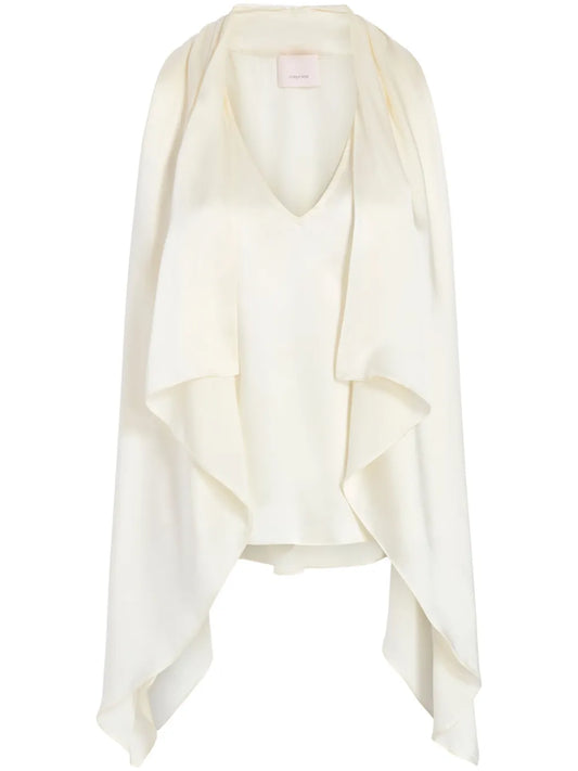Louella V-Neck Silk Top