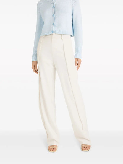 Becca Pleat-Detailing Tailored Trousers