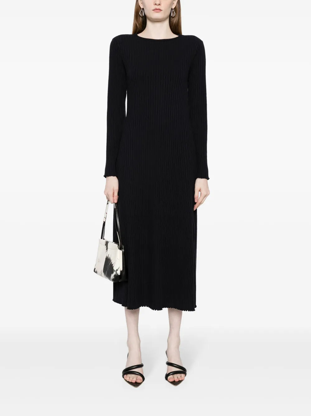 Ribbed-Knit Midi Dress