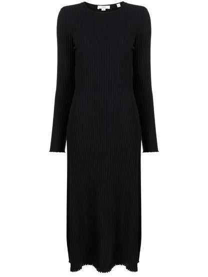 Ribbed-Knit Midi Dress