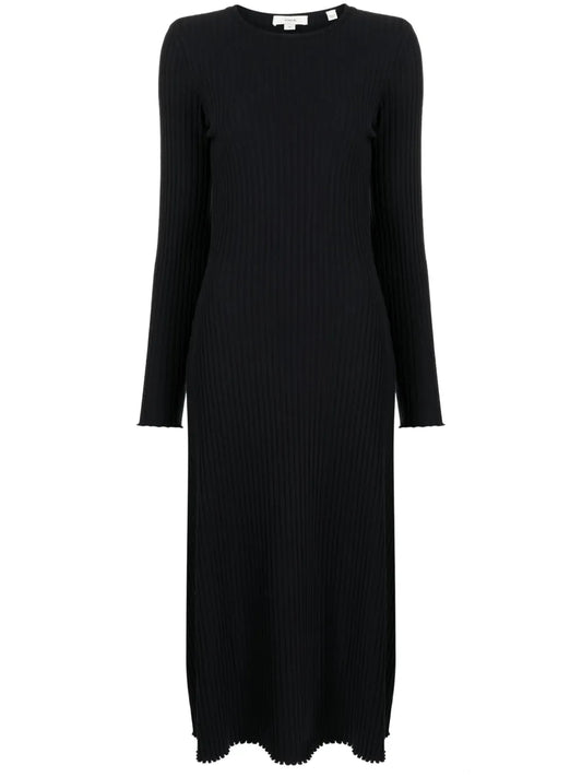 Ribbed-Knit Midi Dress