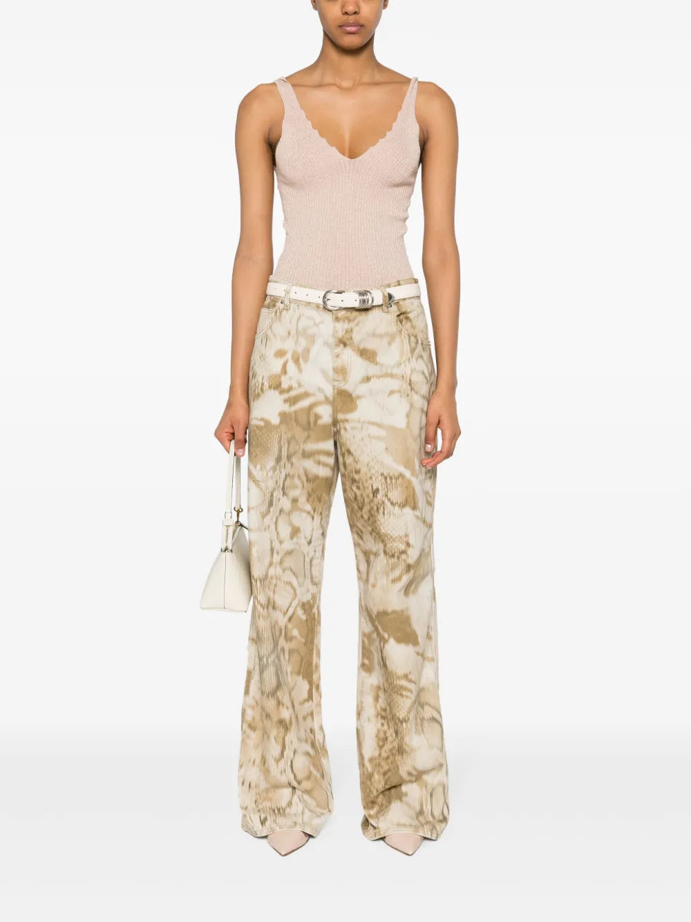 Lurex-Detailing Ribbed Top