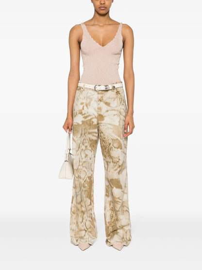 Lurex-Detailing Ribbed Top