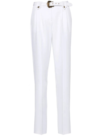 Baroque Buckle Tapered Trousers