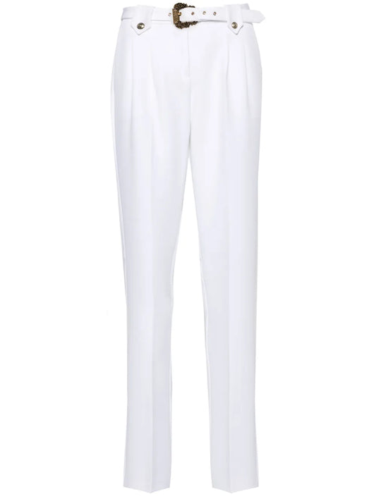Baroque Buckle Tapered Trousers