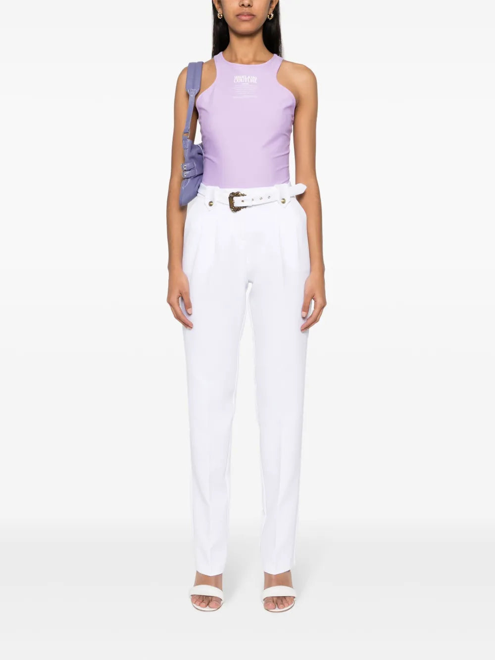 Baroque Buckle Tapered Trousers