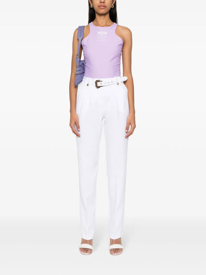 Baroque Buckle Tapered Trousers