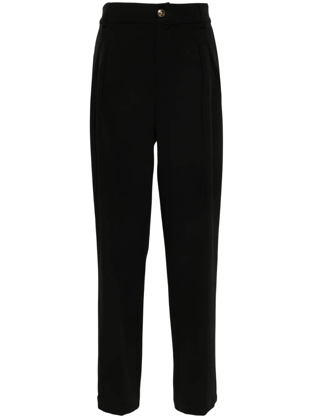 Wide-Leg Pleated Trousers