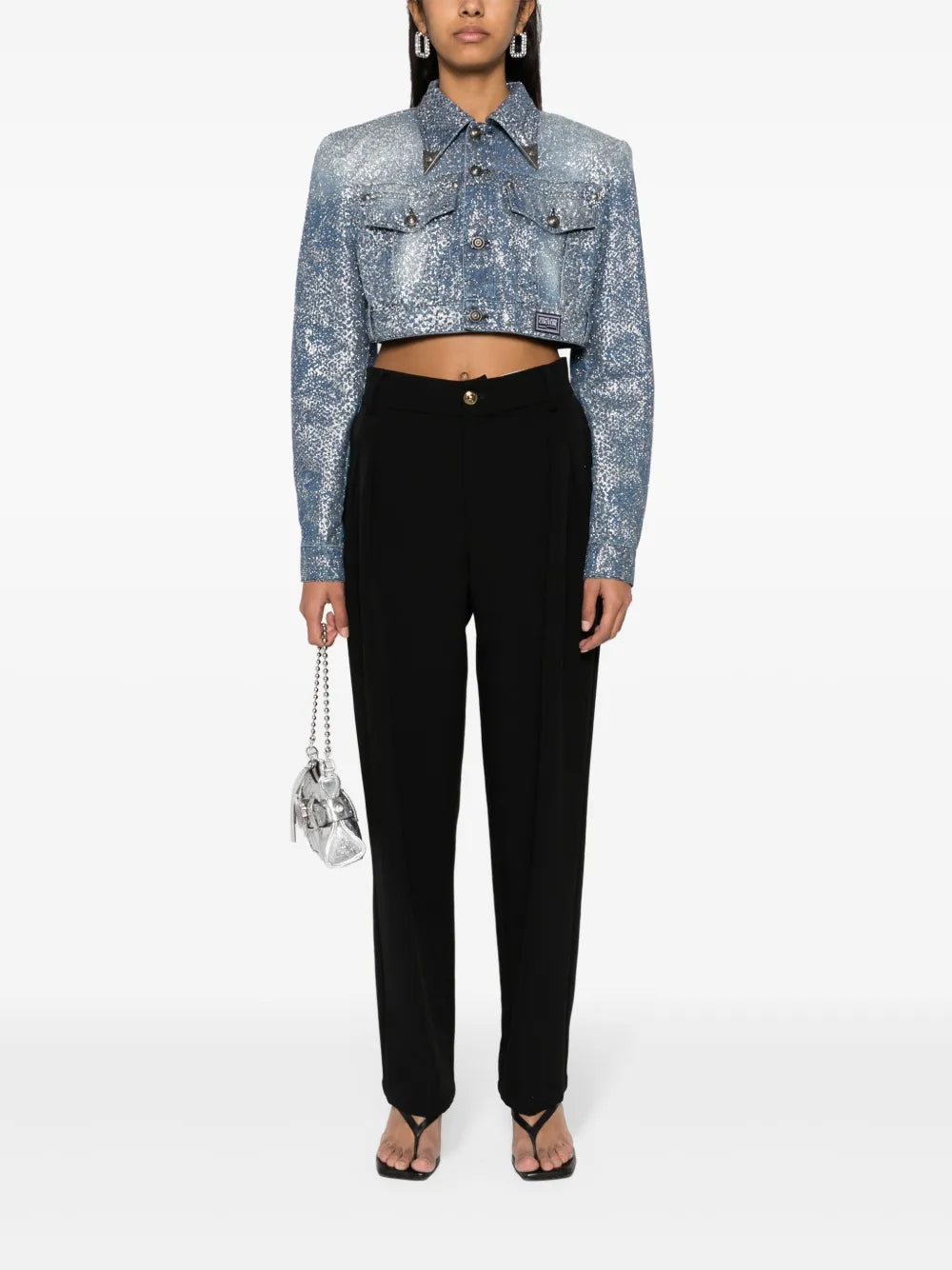 Wide-Leg Pleated Trousers