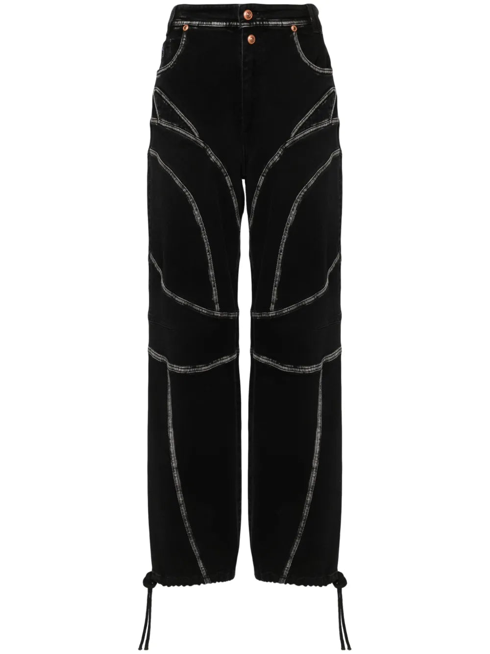 Piece Number Straight-Leg Jeans