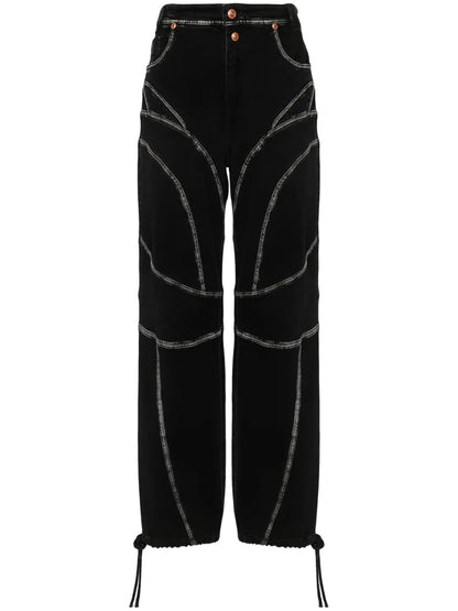 Piece Number Straight-Leg Jeans