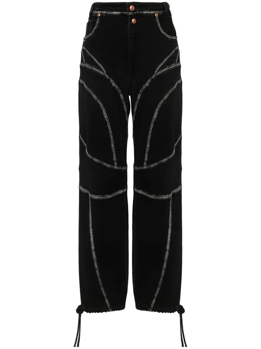 Piece Number Straight-Leg Jeans