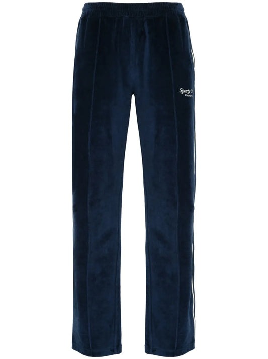 Velour Cotton Track Pants