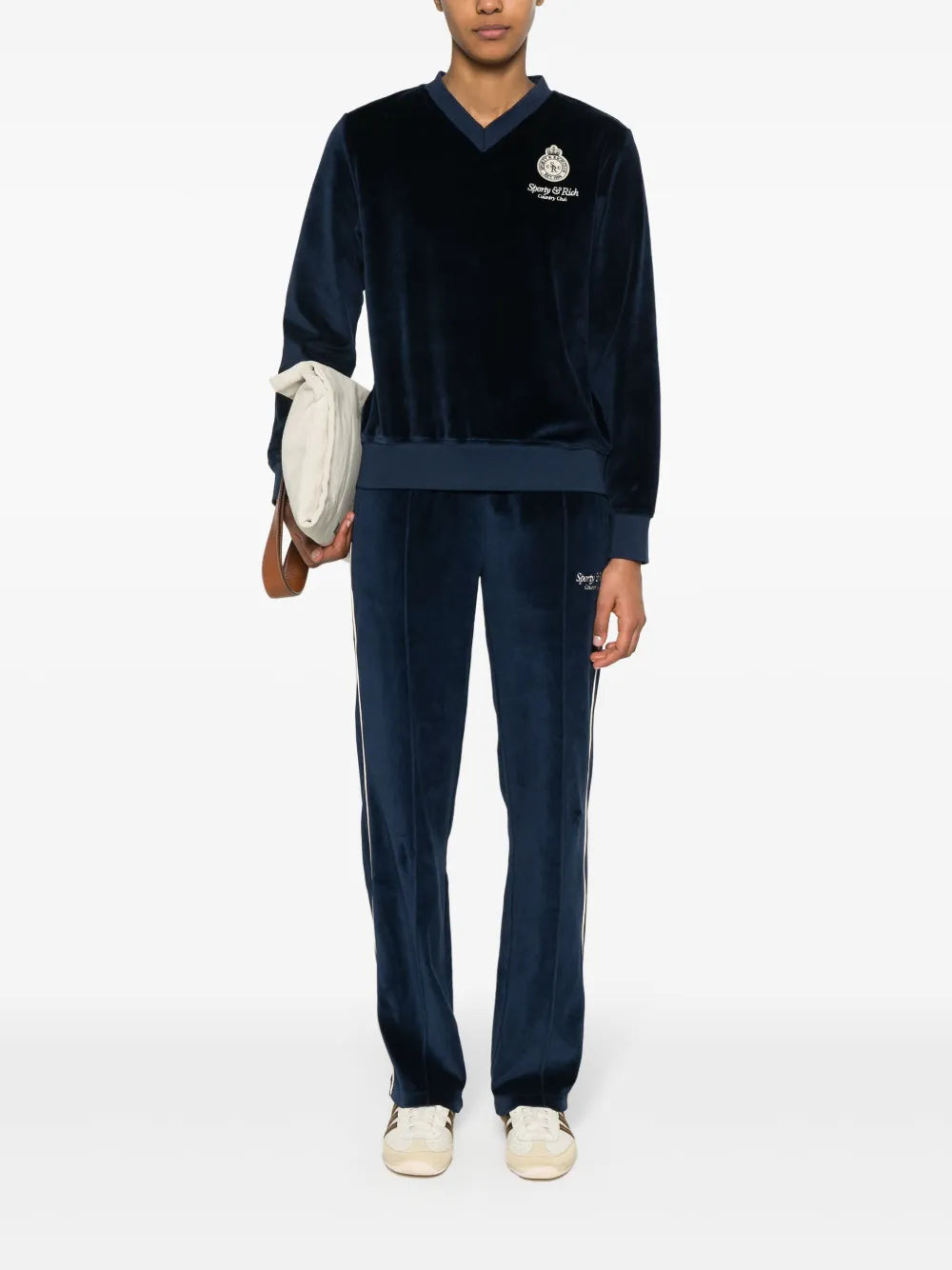 Velour Cotton Track Pants