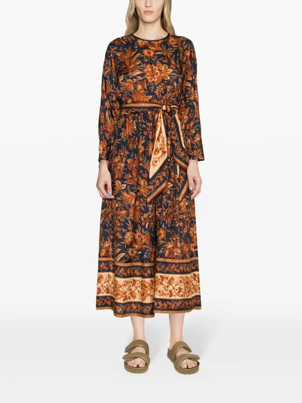 Junie Silk Midi Dress