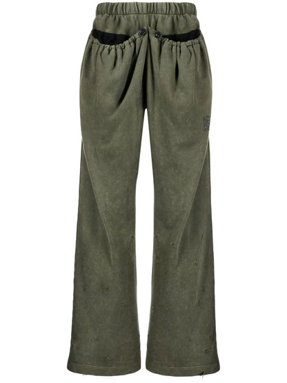 Drawstring-Pocket Track Pants