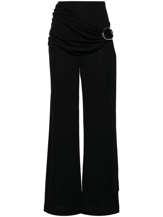 Wraparound-Design Palazzo Pants