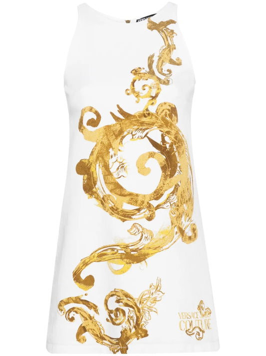 Watercolour Couture Denim Mini Dress