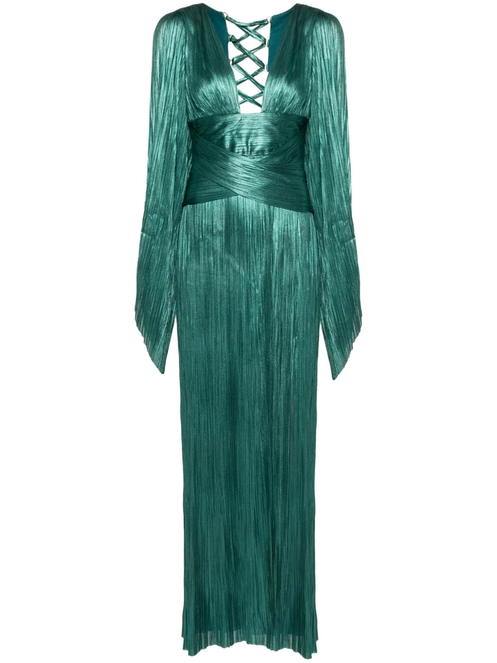 Alana Plissé Silk Gown