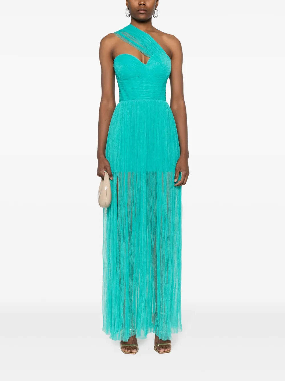 Freya Plissé Tulle Gown