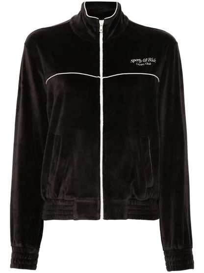 Velour Zip-Up Jacket