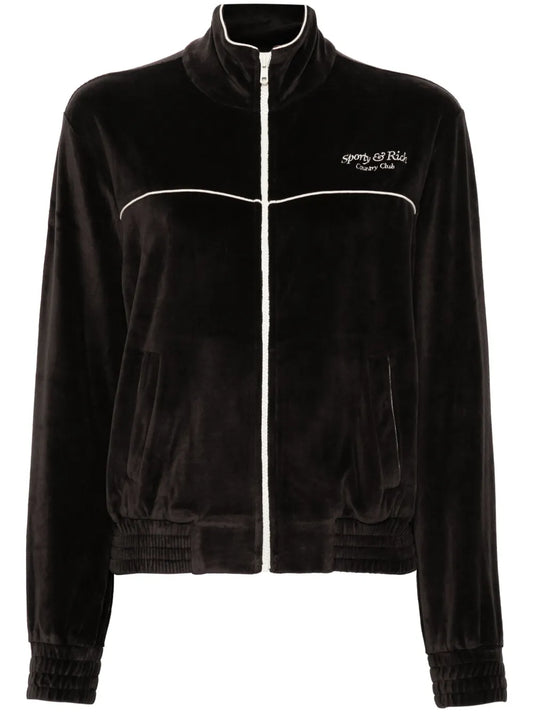 Velour Zip-Up Jacket