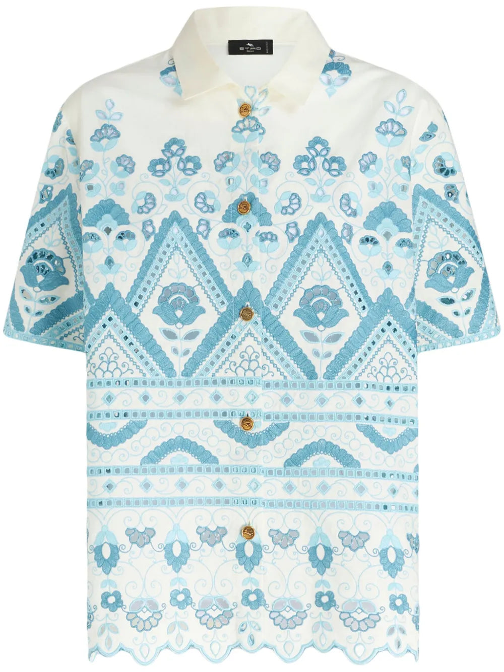 Broderie-Anglaise Cotton Shirt