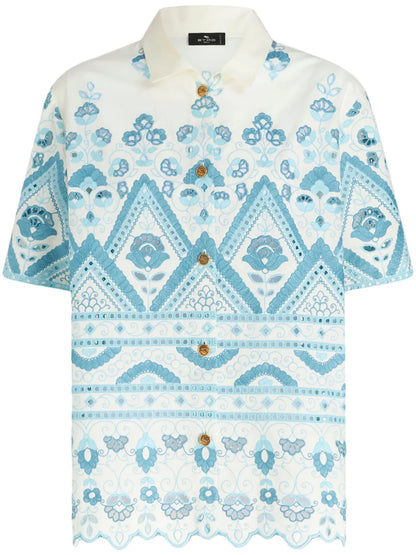 Broderie-Anglaise Cotton Shirt