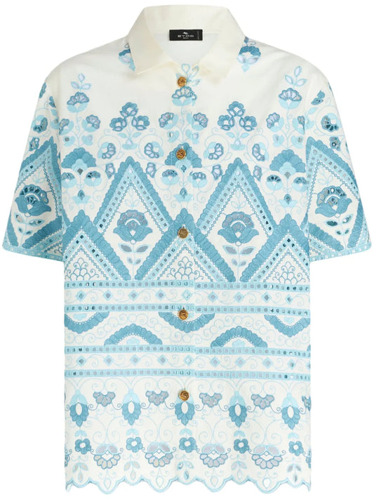 Broderie-Anglaise Cotton Shirt
