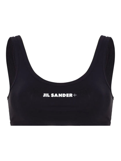 Logo-Print Bikini Top