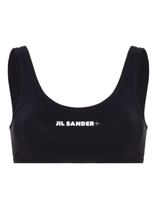 Logo-Print Bikini Top