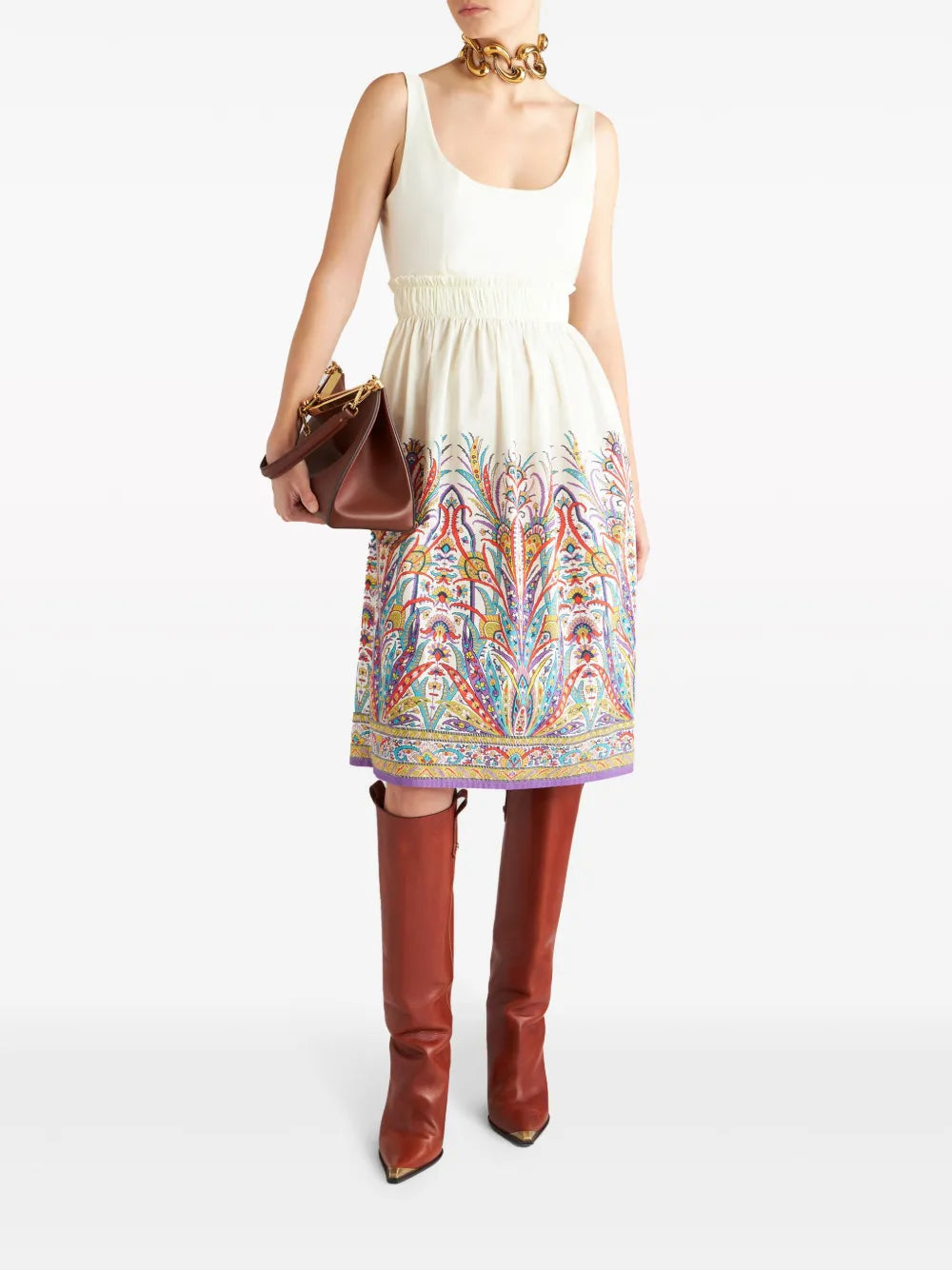 Printed Midi Dress