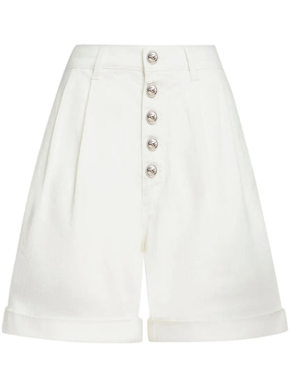 Button-Up Bermuda Shorts