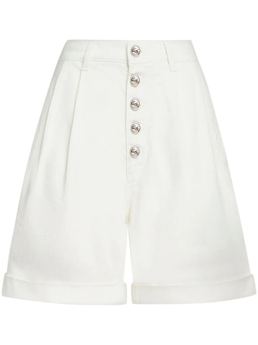 Button-Up Bermuda Shorts