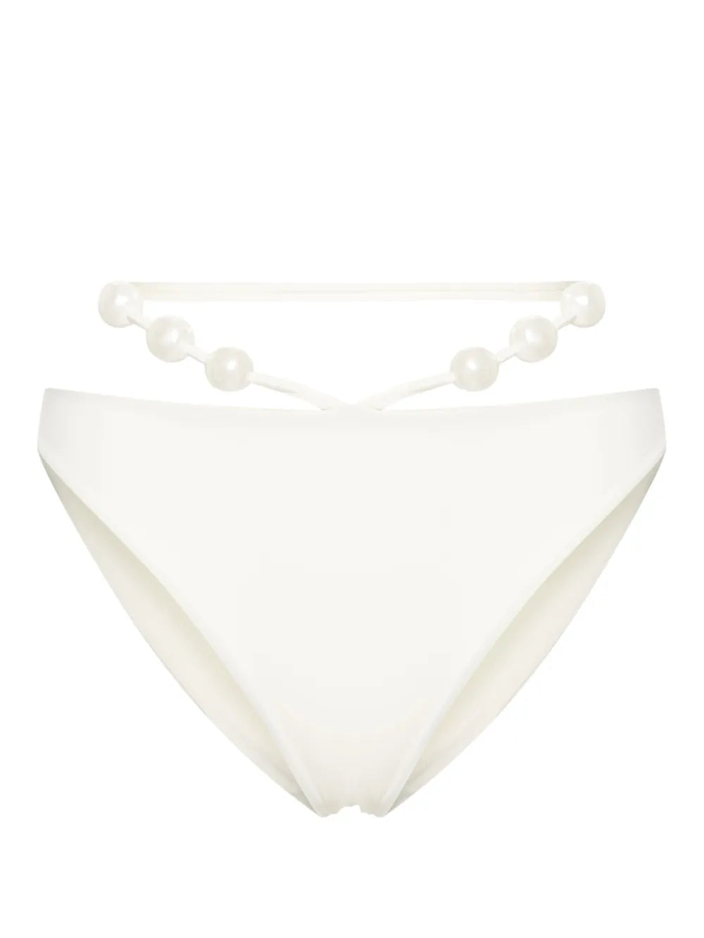 Pearl-Detail Bikini Bottoms