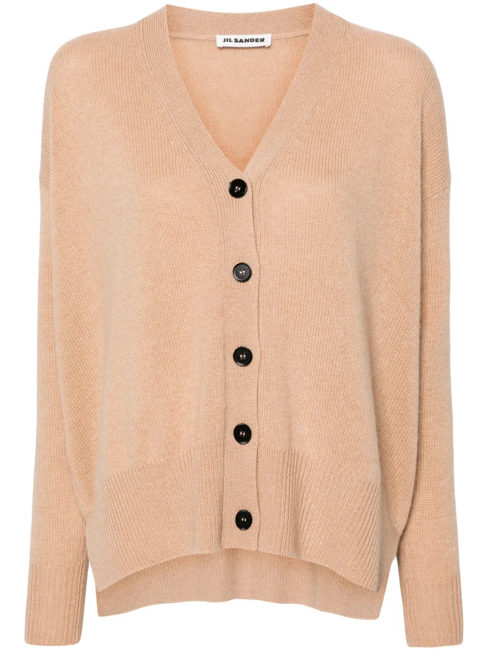 Drop-Shoulder Cashmere Cardigan